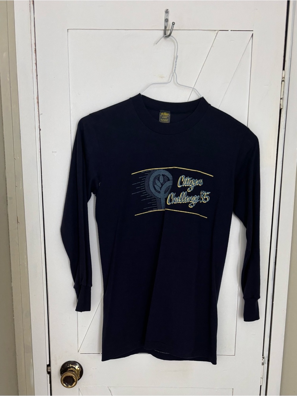 Vintage 1985 Citizens Challenge Long Sleeve T-Shirt Russell Jerzees Small